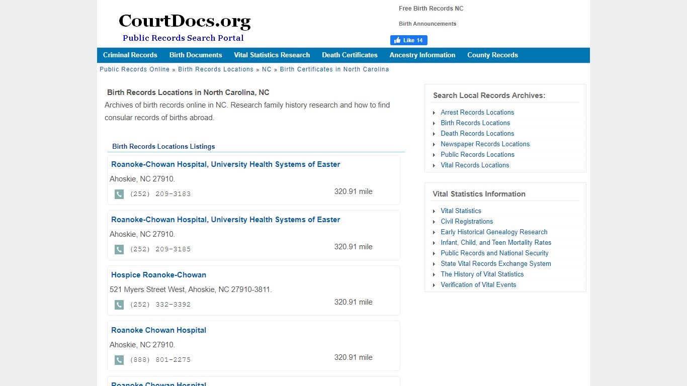 Free Birth Records NC - Birth Announcements - courtdocs.org